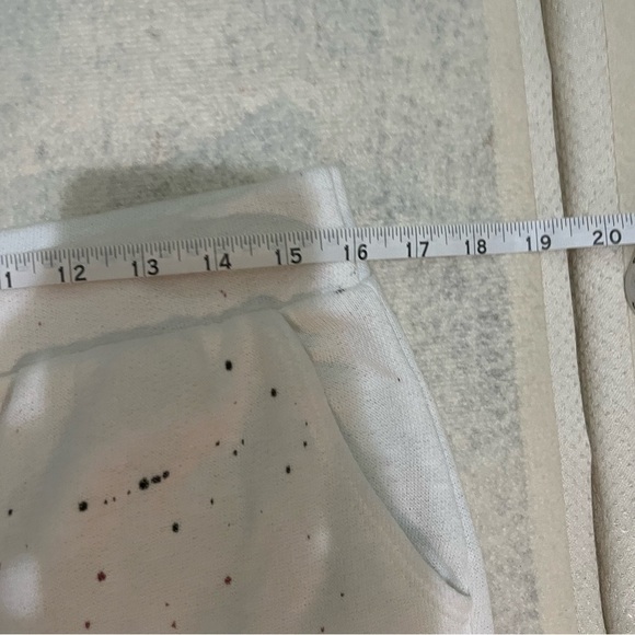 NWT T-Party Hand Painted Poker Jogger Pants - White M - Picture 12 of 15